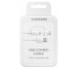 Slika 2 izdelka: Samsung original podatkovni kabel EP-DG930DWE Combo Type C ali MicroUSB na (USB)