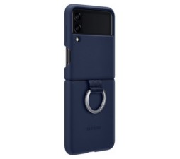 Slika 2 izdelka: SAMSUNG original silikonski Ring ovitek EF-PF711TNE za SAMSUNG Galaxy Z Flip 3 F711 - temno moder