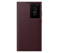 Slika 2 izdelka: Samsung original torbica Clear View EF-ZS908CEE za Samsung Galaxy S22 Ultra 5G - bordo rdeča
