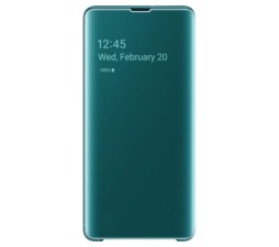 Slika 2 izdelka: SAMSUNG original torbica Clear View EF-ZG975CGE za SAMSUNG Galaxy S10 Plus G975 - zelena