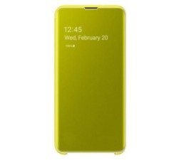 Slika 2 izdelka: SAMSUNG original torbica Clear View EF-ZG970CYE za SAMSUNG Galaxy S10e G970 - rumena