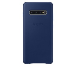 Slika izdelka: SAMSUNG original usnjen ovitek EF-VG975LNE za SAMSUNG Galaxy S10 Plus G975 - modra zaščita zadnjega dela