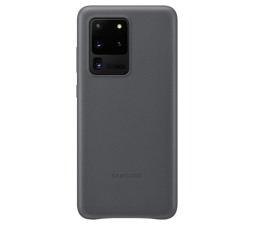 Slika izdelka: SAMSUNG original usnjen ovitek EF-VG988LJE za SAMSUNG Galaxy S20 Ultra - zaščita zadnjega dela - siv