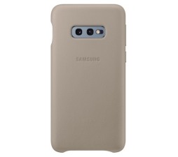 Slika izdelka: SAMSUNG original usnjen ovitek EF-VG970LJE za SAMSUNG Galaxy S10e G970 - zaščita zadnjega dela - siv