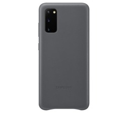 Slika izdelka: SAMSUNG original usnjen ovitek EF-VG980LJE za SAMSUNG Galaxy S20 G980 - zaščita zadnjega dela - siv