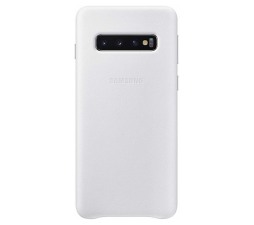 Slika izdelka: SAMSUNG original usnjen ovitek EF-VG973LWE za SAMSUNG Galaxy S10 G973 - bela zaščita zadnjega dela