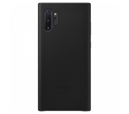 SAMSUNG original usnjen ovitek EF-VN970LBE za SAMSUNG Galaxy Note 10 N970 - zaščita zadnjega dela - črna