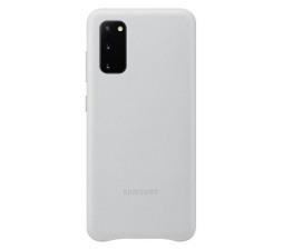 Slika izdelka: SAMSUNG original usnjen ovitek EF-VG980LSE za SAMSUNG Galaxy S20 G980 - zaščita zadnjega dela - srebrn