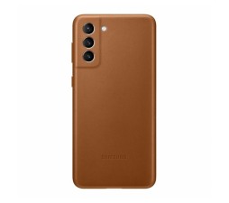 Slika izdelka: SAMSUNG original usnjen ovitek EF-VG991LAE za SAMSUNG Galaxy S21 G991 - zaščita zadnjega dela - rjav