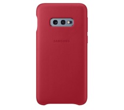 Slika izdelka: SAMSUNG original usnjen ovitek EF-VG970LRE za SAMSUNG Galaxy S10e G970 - zaščita zadnjega dela - rdeča