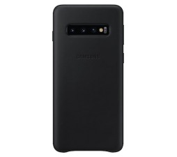 Slika izdelka: SAMSUNG original usnjen ovitek EF-VG973LBE za SAMSUNG Galaxy S10 G973 - zaščita zadnjega dela