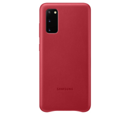 Slika izdelka: SAMSUNG original usnjen ovitek EF-VG980LRE za SAMSUNG Galaxy S20 G980 - zaščita zadnjega dela - rdeča