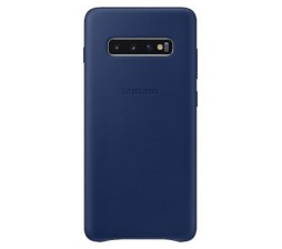 Slika 2 izdelka: SAMSUNG original usnjen ovitek EF-VG975LNE za SAMSUNG Galaxy S10 Plus G975 - modra zaščita zadnjega dela
