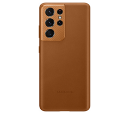 Slika 2 izdelka: SAMSUNG original usnjen ovitek EF-VG998LAE za SAMSUNG Galaxy S21 Ultra G998 - zaščita zadnjega dela - rjav