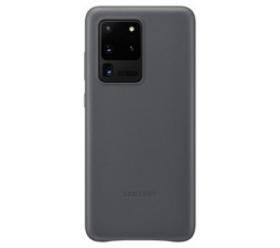 Slika 2 izdelka: SAMSUNG original usnjen ovitek EF-VG988LJE za SAMSUNG Galaxy S20 Ultra - zaščita zadnjega dela - siv