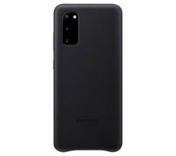 Slika 2 izdelka: SAMSUNG original usnjen ovitek EF-VG980LBE za SAMSUNG Galaxy S20 G980 - zaščita zadnjega dela - črna