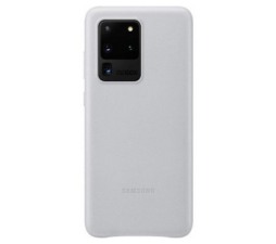 Slika 2 izdelka: SAMSUNG original usnjen ovitek EF-VG988LSE za SAMSUNG Galaxy S20 Ultra - zaščita zadnjega dela - srebrn