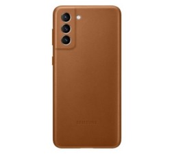 Slika 2 izdelka: SAMSUNG original usnjen ovitek EF-VG996LAE za SAMSUNG Galaxy S21 Plus G996 - zaščita zadnjega dela - rjav
