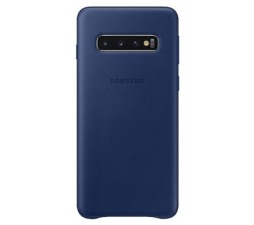 Slika 2 izdelka: SAMSUNG original usnjen ovitek EF-VG973LNE za SAMSUNG Galaxy S10 G973 - zaščita zadnjega dela - navy modra