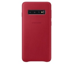 Slika 2 izdelka: SAMSUNG original usnjen ovitek EF-VG973LRE za SAMSUNG Galaxy S10 G973 - rdeča zaščita zadnjega dela