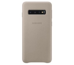 Slika 2 izdelka: SAMSUNG original usnjen ovitek EF-VG973LJE za SAMSUNG Galaxy S10 G973 - siva zaščita zadnjega dela