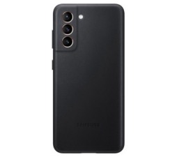 Slika 2 izdelka: SAMSUNG original usnjen ovitek EF-VG991LBE za SAMSUNG Galaxy S21 G991 - zaščita zadnjega dela - črn