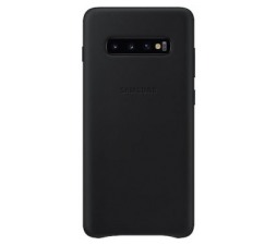 Slika 2 izdelka: SAMSUNG original usnjen ovitek EF-VG975LBE za SAMSUNG Galaxy S10 Plus G975 - zaščita zadnjega dela - črna