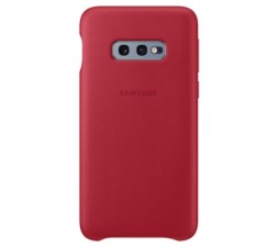 Slika 2 izdelka: SAMSUNG original usnjen ovitek EF-VG970LRE za SAMSUNG Galaxy S10e G970 - zaščita zadnjega dela - rdeča