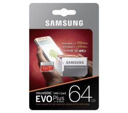 Slika izdelka: SAMSUNG SPOMINSKA KARTICA EVO PLUS 64GB micro SDHC class 10