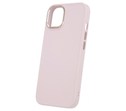 Slika 2 izdelka: Satin silikonski ovitek za iPhone 14 Pro Max -  roza