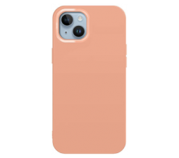 Slika 2 izdelka: Satin silikonski ovitek za iPhone 13 6.1 -  mareličen