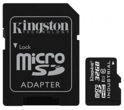 Slika izdelka: SDHC Kingston micro 32GB INDUSTRIAL, Class 10, UHS-I, U3, V30, A1