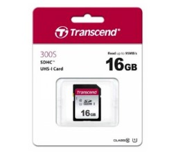 Slika 2 izdelka: SDHC TRANSCEND 16GB 300S, 95/45MB/s, C10, UHS-I Speed Class 1 (U1)