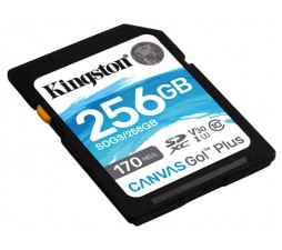 Slika izdelka: SDXC KINGSTON 256GB Canvas GO Plus, 170/90MB/s,  C10, UHS-I, U3, V30