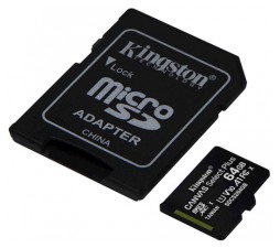 Slika izdelka: SDXC KINGSTON MICRO 64GB CANVAS SELECT Plus, 100MB/s, C10 UHS-I, adapter