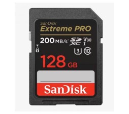 Slika izdelka: SDXC SANDISK 128GB EXTREME PRO, 200/90MB/s, UHS-I, C10, U3, V30