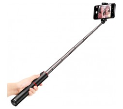 Slika 2 izdelka: Selfie palica BASEUS SelfieSTAR PRO, zložljiva + Bluetooth daljinski upravljalnik (črno-rdeča)