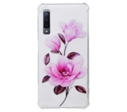 Slika 2 izdelka: Silikonski ovitek ANTISHOCK z vrtnico za Samsung Galaxy A7 2018 A750 - prozoren