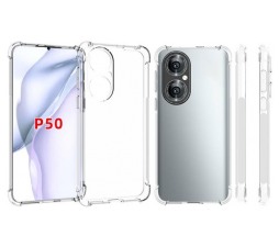 Slika izdelka: Silikonski ovitek ANTISHOCK za Huawei P50 - prozoren