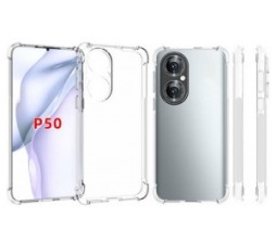 Slika 2 izdelka: Silikonski ovitek ANTISHOCK za Huawei P50 - prozoren
