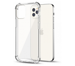 Slika 2 izdelka: Silikonski ovitek ANTISHOCK za iPhone 14 Pro - prozoren