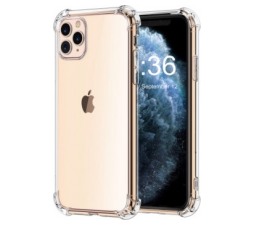 Slika 2 izdelka: Silikonski ovitek ANTISHOCK za iPhone 11 Pro - prozoren