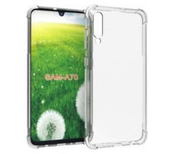 Slika 2 izdelka: Silikonski ovitek ANTISHOCK za Samsung Galaxy A70 A705 - prozoren