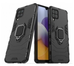 Slika 2 izdelka: Silikonski ovitek Armor Ring za Samsung Galaxy A22 A225 LTE - črn