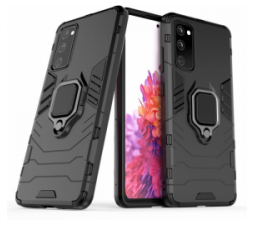 Slika 2 izdelka: Silikonski ovitek Armor Ring za Samsung Galaxy A33 5G A336 - črn