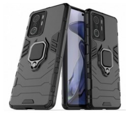 Slika 2 izdelka: Silikonski ovitek Armor Ring za Xiaomi 11T / 11T Pro - črn