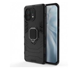 Slika 2 izdelka: Silikonski ovitek Armor Ring za Xiaomi Mi 11 - črn