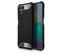 Slika 2 izdelka: Silikonski ovitek Carbon Armor za Samsung Galaxy A22 A225 LTE - črn