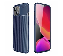 Slika izdelka: Silikonski ovitek Carbon za iPhone 13 6.1 - moder