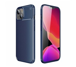 Slika izdelka: Silikonski ovitek Carbon za iPhone 13 Pro - moder